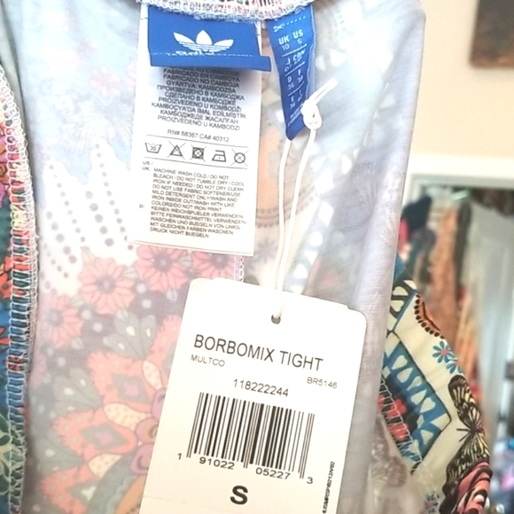 ADIDAS × FARM RIO Blue BORBOMIX Collector ZIPS Track Jacket & Leggings SET NWT S - Picture 13 of 16